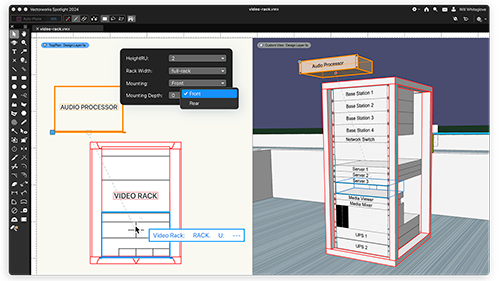 Fluxos de Trabalho com Racks 3D